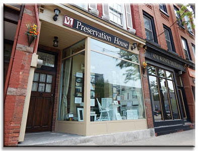 Preservation House storefront in Toronto